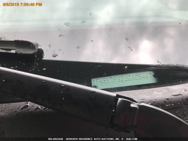 1FM5K7F82JGA05467 - 2018 FORD EXPLORER LIMITED Silber Foto 11