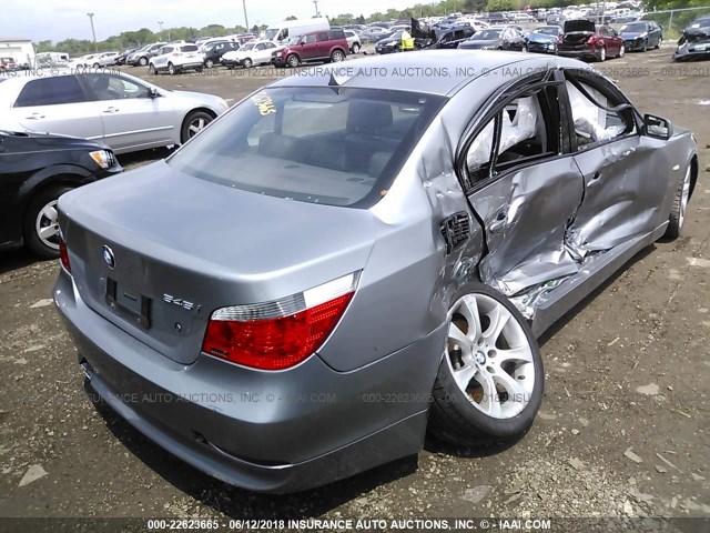 WBANB33544B113675 - 2004 BMW 545 I SILVER photo 4