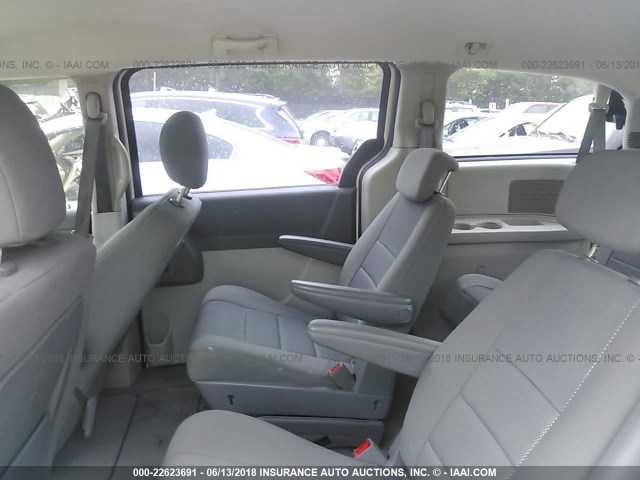 1D8HN44H78B184401 - 2008 DODGE GRAND CARAVAN SE WHITE photo 8