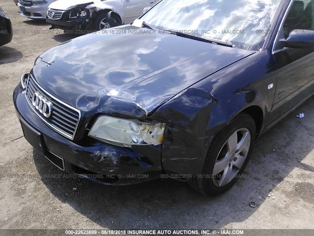 WAULT64B64N068506 - 2004 AUDI A6 3.0 QUATTRO Navy photo 6