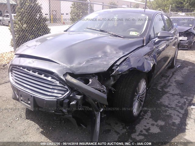 3FA6P0K95GR216797 - 2016 FORD FUSION TITANIUM GRAY photo 2