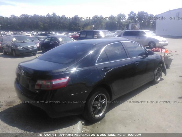 4T1BE46K87U043445 - 2007 TOYOTA CAMRY NEW GENERAT CE/LE/XLE/SE BLACK photo 4