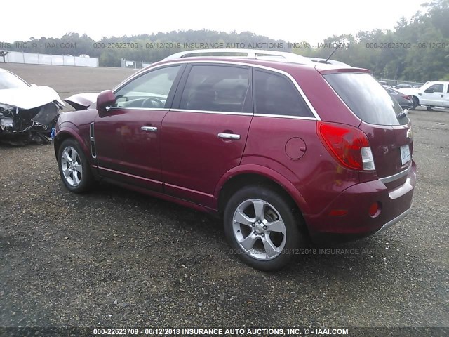 3GNAL3EK1ES613131 - 2014 CHEVROLET CAPTIVA LT RED photo 3