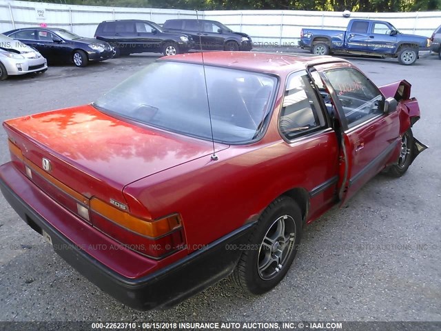 JHMBA4127JC072194 - 1988 HONDA PRELUDE 2.0S RED photo 4