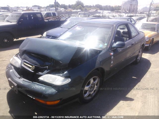 19UYA1248VL005623 - 1997 ACURA 2.2CL Կանաչ լուսանկար 2