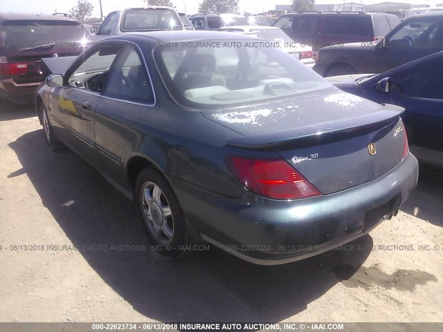 19UYA1248VL005623 - 1997 ACURA 2.2CL GREEN photo 3