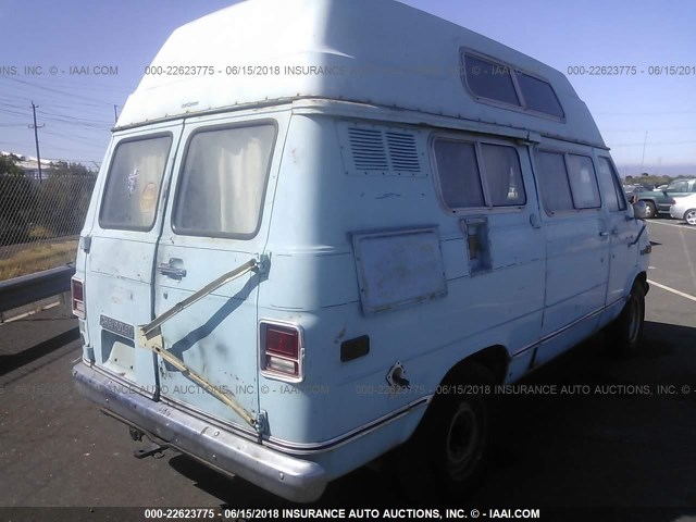 CGR357U198845 - 1977 CHEVY VAN  BLUE photo 4