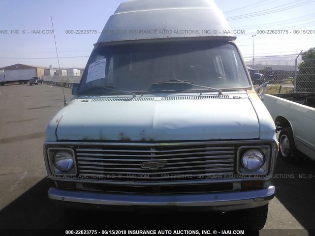 CGR357U198845 - 1977 CHEVY VAN  BLUE photo 6