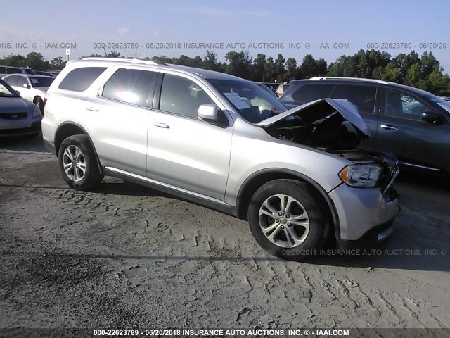 1D4RE4GG3BC705012 - 2011 DODGE DURANGO CREW SILVER photo 1