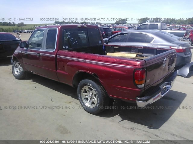 4F4YR16C6WTM35913 - 1998 MAZDA B2500 CAB PLUS MAROON photo 3