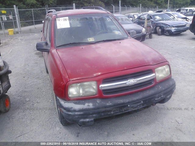 2CNBJ13C9X6913094 - 1999 CHEVROLET TRACKER RED photo 6