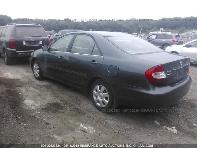 4T1BE32K33U710593 - 2003 TOYOTA CAMRY LE/XLE/SE Yaşıl foto 3