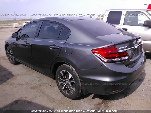 2HGFB2F92DH522945 - 2013 HONDA CIVIC EXL 灰色 照片 3
