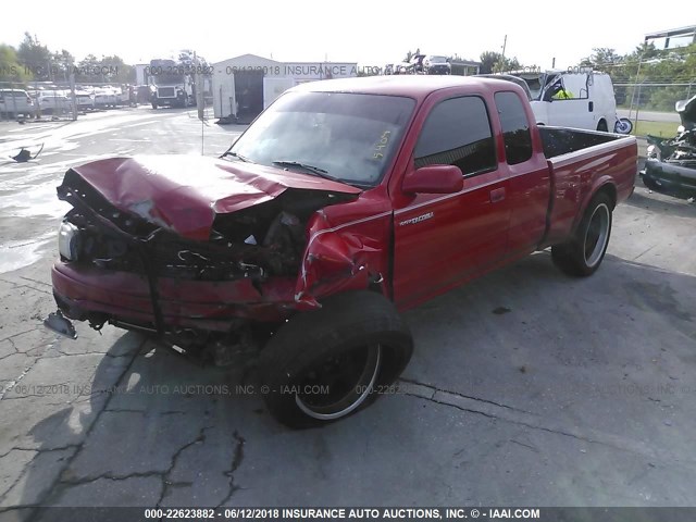 5TEVN52N11Z835409 - 2001 TOYOTA TACOMA XTRACAB S-RUNNER RED photo 2