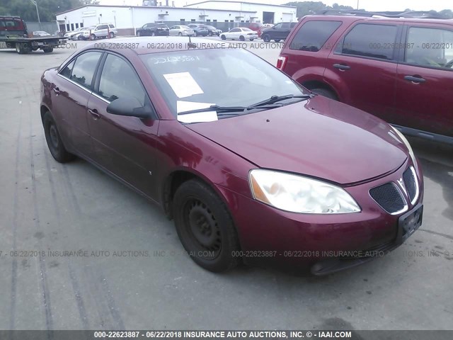 1G2ZF57B384176110 - 2008 PONTIAC G6 VALUE LEADER/BASE MAROON photo 1