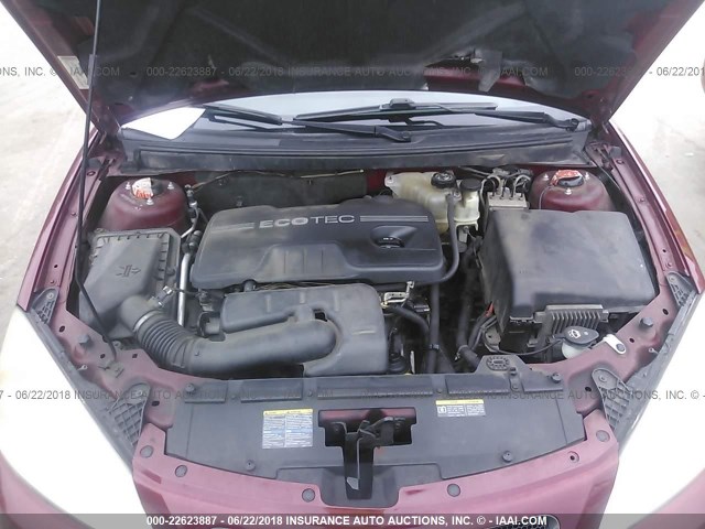 1G2ZF57B384176110 - 2008 PONTIAC G6 VALUE LEADER/BASE MAROON photo 10