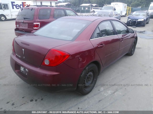 1G2ZF57B384176110 - 2008 PONTIAC G6 VALUE LEADER/BASE MAROON photo 4