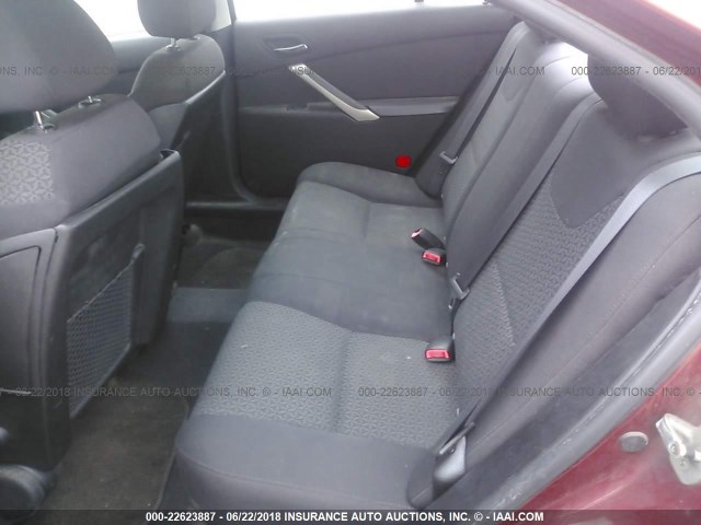1G2ZF57B384176110 - 2008 PONTIAC G6 VALUE LEADER/BASE MAROON photo 8