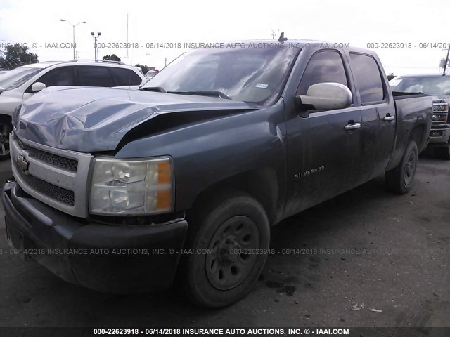 3GCEC13C09G281377 - 2009 CHEVROLET SILVERADO C1500/C1500  LS BLUE photo 2