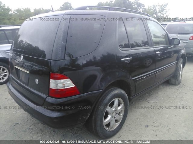 4JGAB75E33A385012 - 2003 MERCEDES-BENZ ML 500 BLACK photo 4