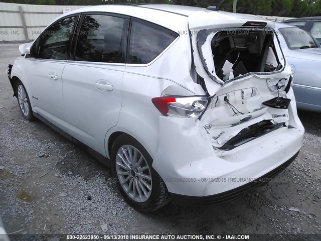 1FADP5BU9DL528768 - 2013 FORD C-MAX SEL WHITE photo 3