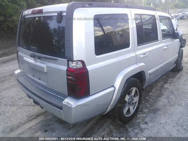 1J8HG48N96C260872 - 2006 JEEP COMMANDER ვერცხლისფერი ფოტო 4