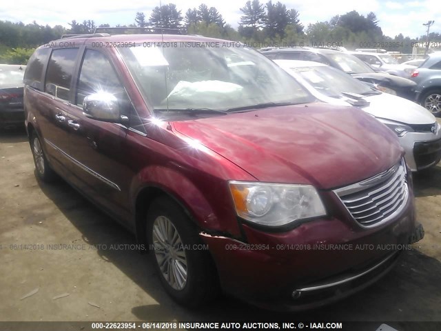 2C4RC1CG8DR623293 - 2013 CHRYSLER TOWN & COUNTRY TOURING L RED photo 1