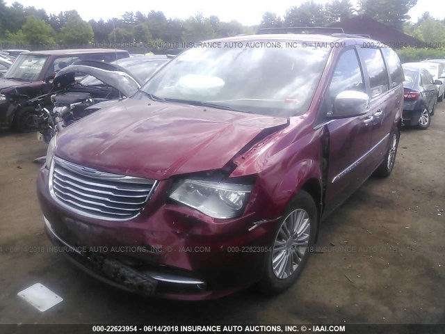 2C4RC1CG8DR623293 - 2013 CHRYSLER TOWN & COUNTRY TOURING L RED photo 2