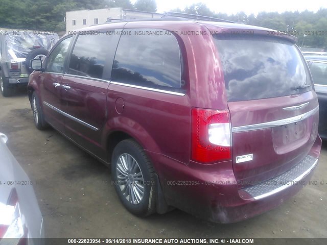 2C4RC1CG8DR623293 - 2013 CHRYSLER TOWN & COUNTRY TOURING L RED photo 3