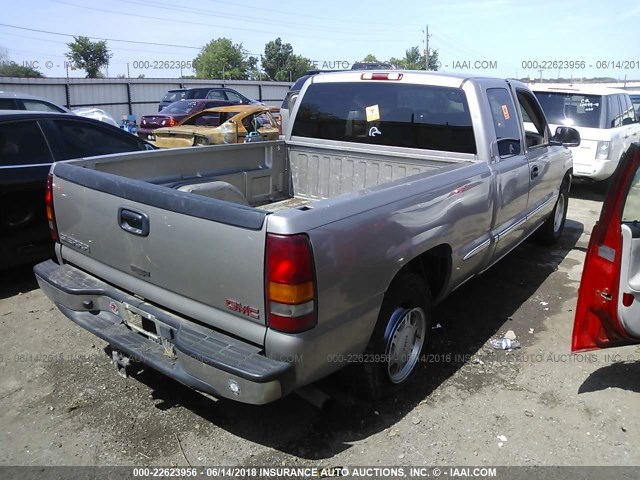 2GTEC19T921400548 - 2002 GMC NEW SIERRA C1500 BEIGE photo 4