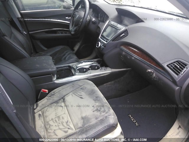 5FRYD4H59HB013937 - 2017 ACURA MDX TECHNOLOGY BLACK photo 5