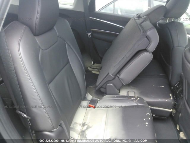 5FRYD4H59HB013937 - 2017 ACURA MDX TECHNOLOGY BLACK photo 8