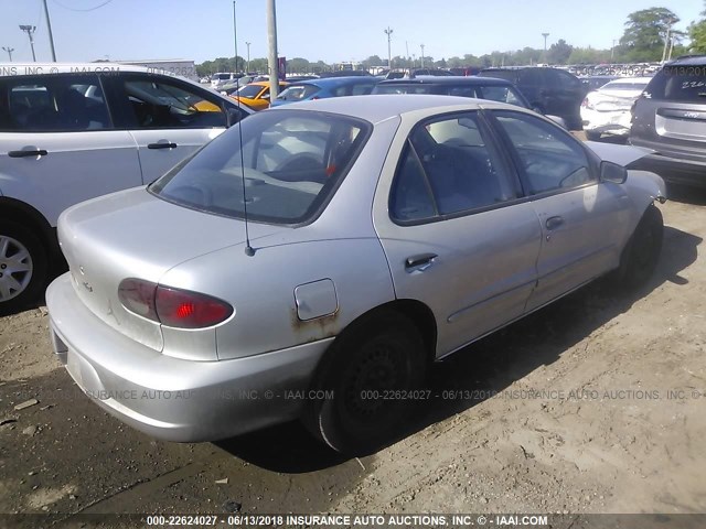 1G1JC524627150190 - 2002 CHEVROLET CAVALIER CNG SILVER photo 4