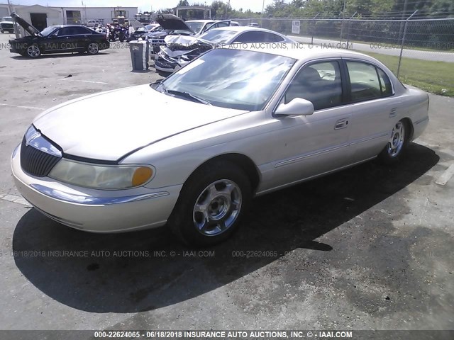 1LNHM97V7YY832912 - 2000 LINCOLN CONTINENTAL  Creme Foto 2