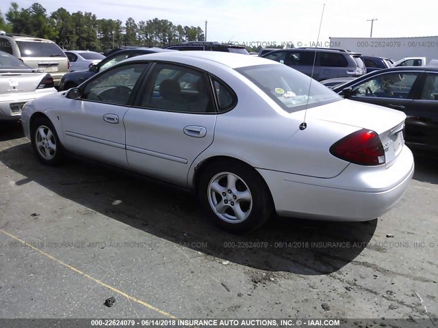 1FAFP55252G278406 - 2002 FORD TAURUS SES SILVER photo 3
