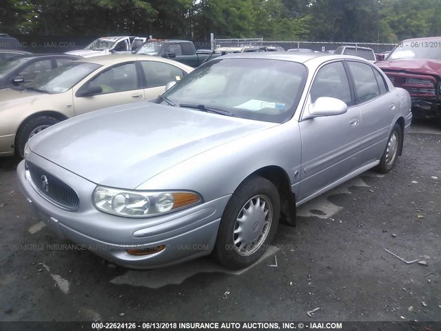 1G4HP54K724223408 - 2002 BUICK LESABRE CUSTOM SILVER photo 2