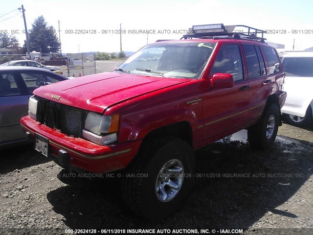 1J4GZ78Y1SC765785 - 1995 JEEP GRAND CHEROKEE LIMITED/ORVIS RED photo 2