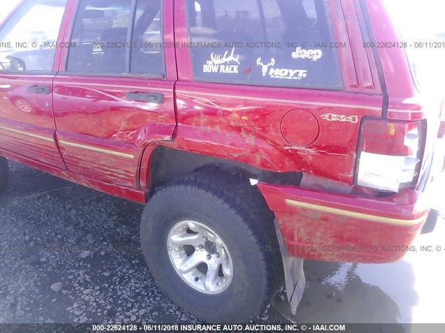 1J4GZ78Y1SC765785 - 1995 JEEP GRAND CHEROKEE LIMITED/ORVIS RED photo 6