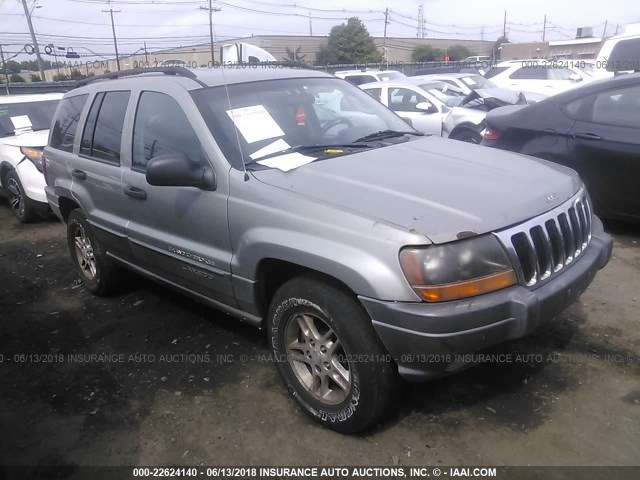 1J4GW48S62C105132 - 2002 JEEP GRAND CHEROKEE LAREDO GRAY photo 1