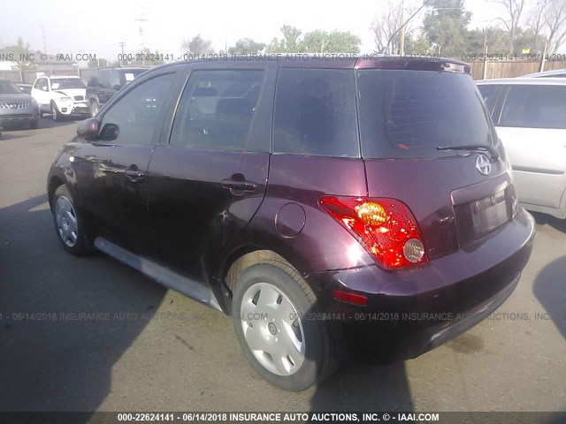 JTKKT624X40072762 - 2004 TOYOTA SCION XA MAROON photo 3