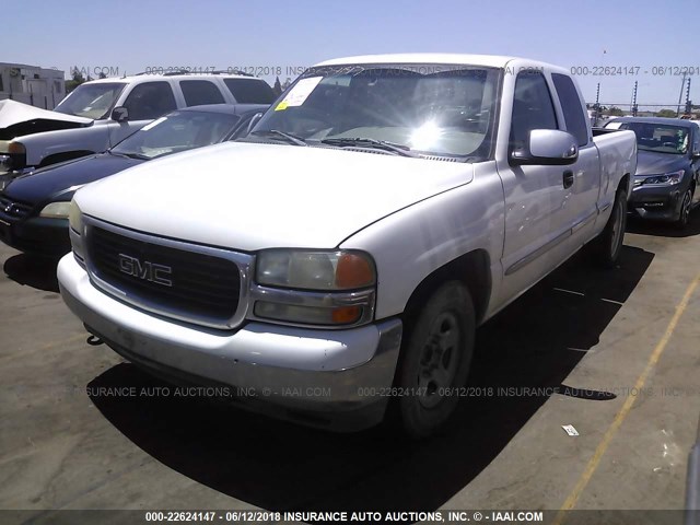 1GTEC19T9YZ209292 - 2000 GMC NEW SIERRA C1500 WHITE photo 2