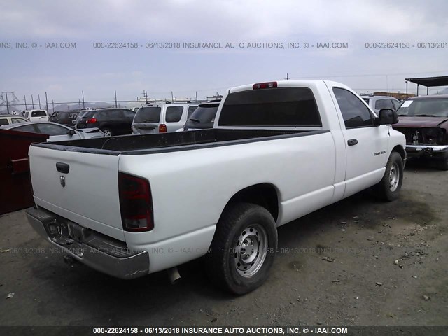 1D7HA16N55J561391 - 2005 DODGE RAM 1500 ST/SLT WHITE photo 4