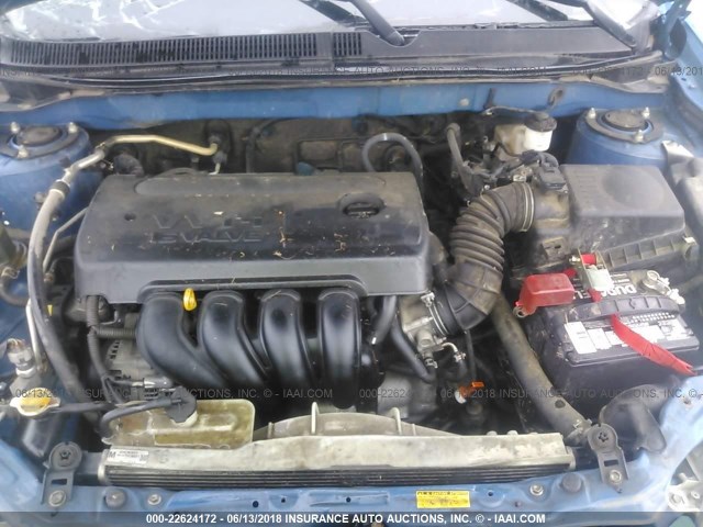 2T1KR32E27C683831 - 2007 TOYOTA COROLLA MATRIX XR BLUE photo 10