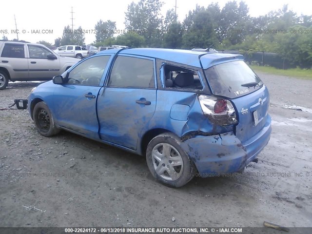 2T1KR32E27C683831 - 2007 TOYOTA COROLLA MATRIX XR BLUE photo 3