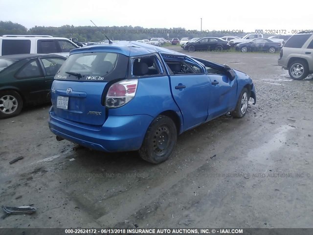 2T1KR32E27C683831 - 2007 TOYOTA COROLLA MATRIX XR BLUE photo 4