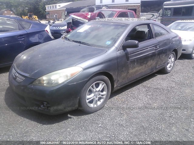 4T1CA30P77U134141 - 2007 TOYOTA CAMRY SOLARA SE/SLE GRAY photo 2