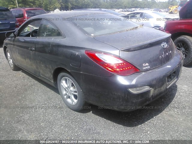 4T1CA30P77U134141 - 2007 TOYOTA CAMRY SOLARA SE/SLE GRAY photo 3