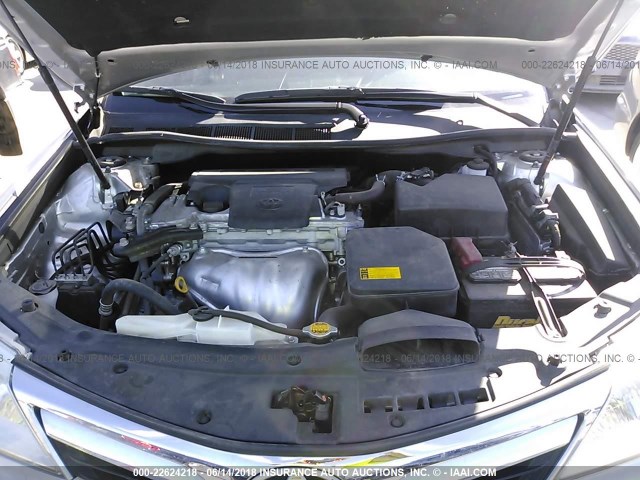 4T1BF1FK0CU121139 - 2012 TOYOTA CAMRY SE/LE/XLE 银色 照片 10