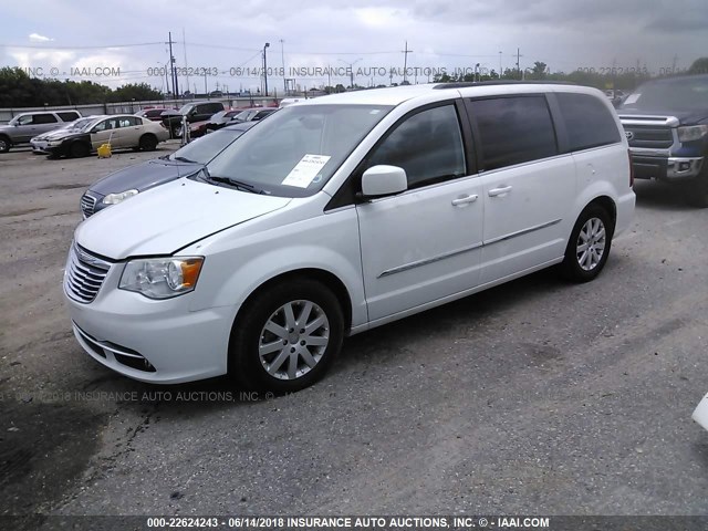 2C4RC1BG0ER295144 - 2014 CHRYSLER TOWN & COUNTRY TOURING WHITE photo 2