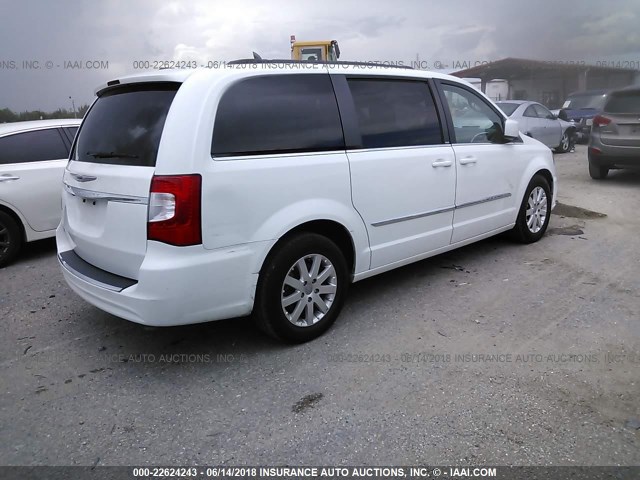 2C4RC1BG0ER295144 - 2014 CHRYSLER TOWN & COUNTRY TOURING WHITE photo 4